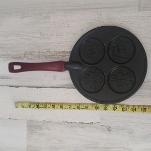 Nordic Ware USA Christmas imprint pancake pan, metal and nonstick surface